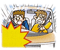他の自動車搭乗中の事故