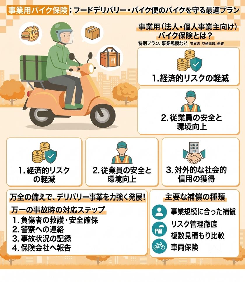 損保ジャパン 事業用バイク保険 申し込み